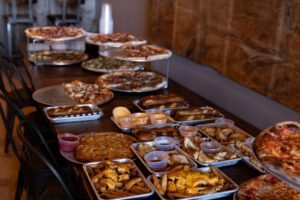 Brickyard traditional catering spread