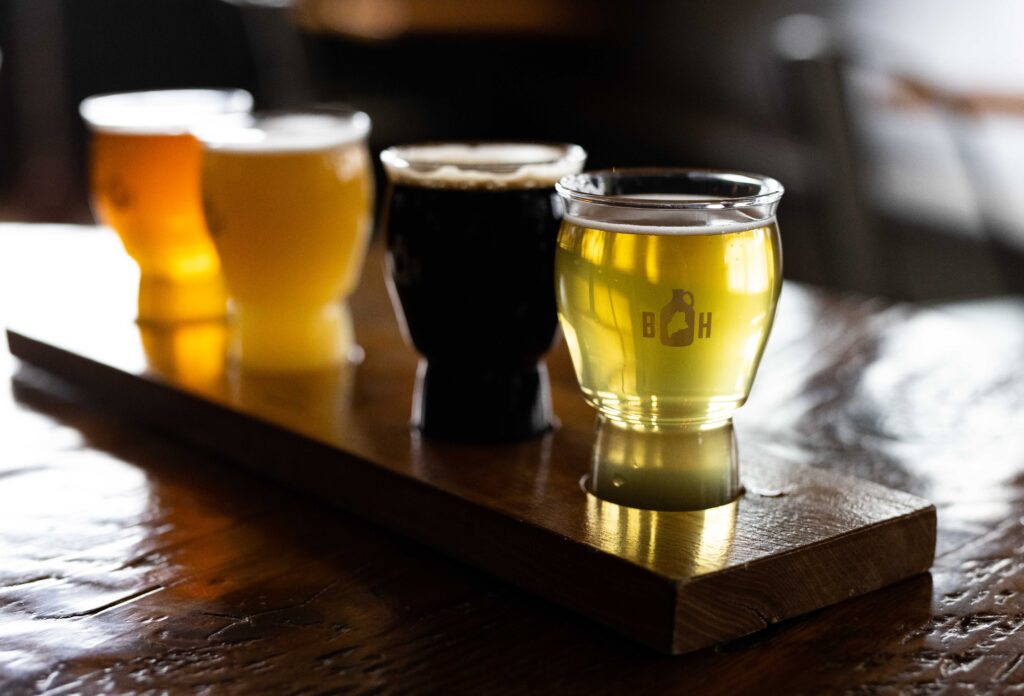 craft beer flight