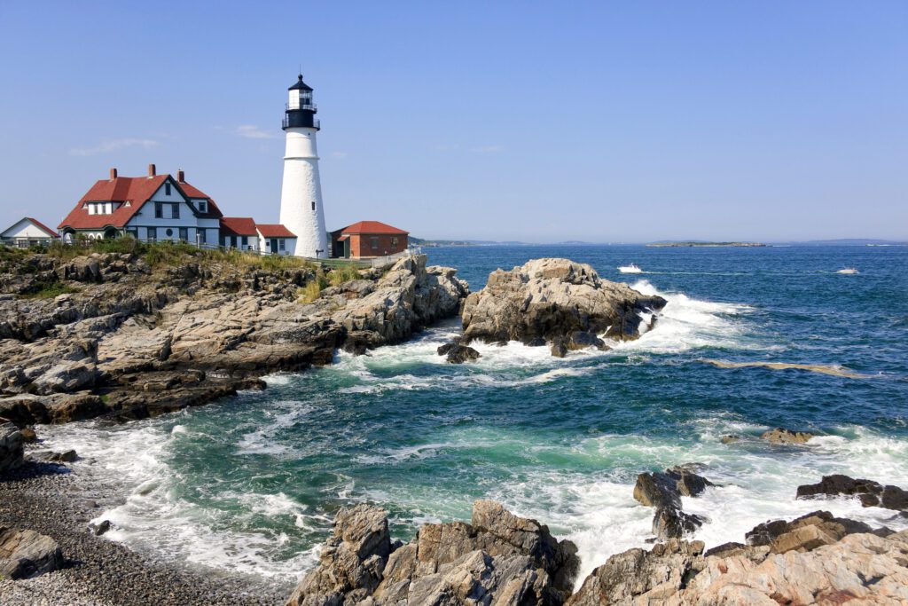 Portland Head Light in Maine, New England