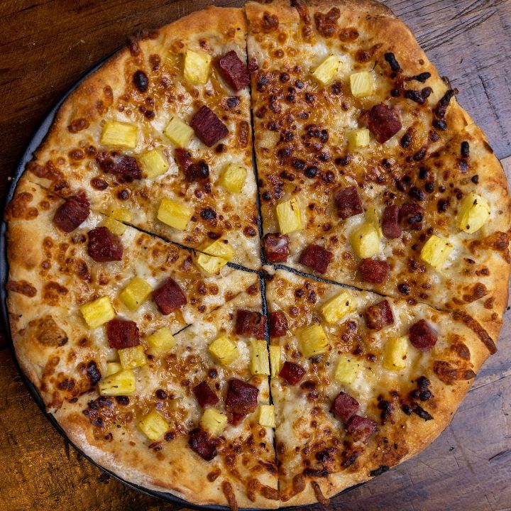 capicola hot honey pizza for IPA pairing
